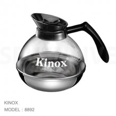 8892 กาน้ำชาโหลแก้ว Decanter bottom stainless 1.8 L KINOX