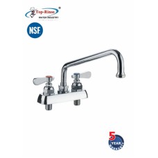 9800-06 Faucet Deck Mount Centers with Swing Nozzle TOP RINSE
