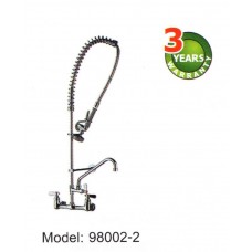 98002-2 Center Deck Mounted Pre Rinse with Brass Coupling Top Rinse