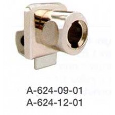 Downward-A-624-09-01 กุญแจล็อคหนีบกระจกด้านล่าง สำหรับบานเดี่ยว สี Nickel For 4-7Mm