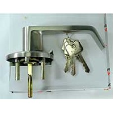 ADT-006-SS +DA2 Cylinder  กุญแจก้านโยก+ไส้กุญแจ ประตูหนีไฟ สี SSS  DORMA