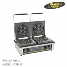 GED75 เครื่องทำวาฟเฟิล Double waffle iron round ROLLER GRILL
