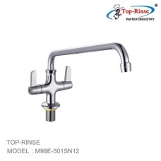 M98E-501SN12 Single Hole Deck Mounted Faucet Top Rinse