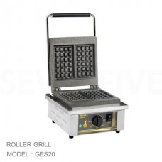 GES20 เครื่องทำวาฟเฟิล SINGLE ELECTRIC WAFFLE IRON ROLLER GRILL