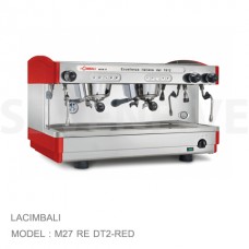 M27 RE DT2-RED เครื่องชงกาแฟ2หัว AUTO COFFEE MACHINE 2 GROUPS LA-CIMBALI