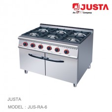 JTA1-JUS-RA-6 เตาแก๊สสำหรับทำอาหาร JUSTA 