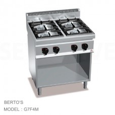 BES1-G7F4M เตาแก๊สสำหรับทำอาหาร BERTO'S 