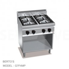 BES1-G7F4MP เตาแก๊สสำหรับทำอาหาร BERTO'S 