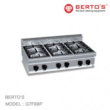 BES1-G7F6BP เตาแก๊สสำหรับทำอาหาร BERTO'S 