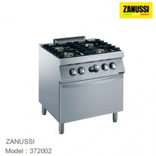 ZNS1-372002 เตาแก๊สสำหรับทำอาหาร 4 BURNER GAS RANGE ON GAS OVEN ZANUSSI 