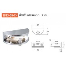 2S24-CH สำหรับกระจกหนา 8 มม. อุปกรณ์รับชั้นกระจก Board Supports Glass Clamp