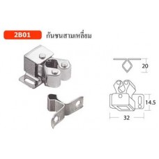 2B01 กันชนสามเหลี่ยม กันชน Roller Catch