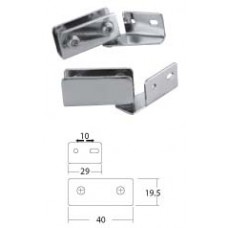 BF10-CH ชุดหนีบกระจก 5-8 มม. ชุบโครเมี่ยม ชุดบานพับหนีบกระจก Glass Door Hings