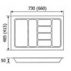 TRA21-80-50 ถาดพลาสติก Plastic Insert Tray 