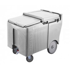 ICS125LB รถเข็นน้ำแข็งฝาสไลค์แบบเรียบความจุ57kg CAMBRO