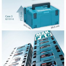 MP821551-8 กล่องใส่เครื่องมือพลาสติก MAKPAC-CASE3 Makita MP821551-8 กล่องใส่เครื่องมือพลาสติก MAKPAC-CASE3 Makita