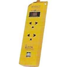 H101-OR ปลั๊กไฟ Power Strip 2 เต้าเสียบ สีส้ม ANITECH