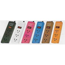 H111-BK ปลั๊กไฟ Power Strip สีดำ ANITECH