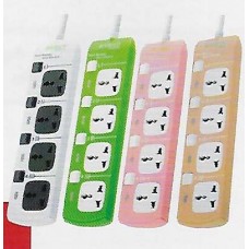 H304-BR ปลั๊กไฟ Power Strip สีน้ำตาล ANITECH