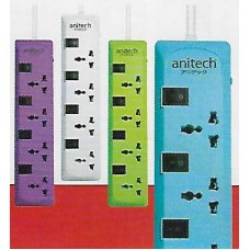 H307-PU ปลั๊กไฟ Power Strip สีม่วง ANITECH