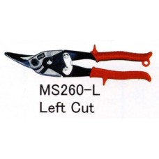 MS-260-L-10 นิ้ว กรรไกรตัดสังกะสีด้ามแดง HIT