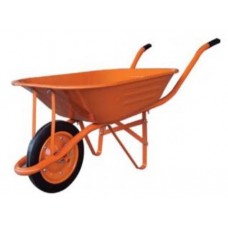 รถเข็นปูนล้อเดี่ยวยางตัน Wheel Barrow สีส้ม Marton