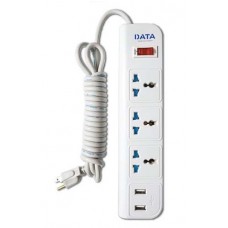 WL158i ปลั๊กไฟพร้อมปลั๊กUSB 3 รูเสียบ ยาว 3เมตร DATA