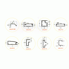 1AL30-3 คิ้วอลูมิเนียม Aluminium Tile Trim มือจับอลูมิเนียมโปร์ไฟล์ Aluminium Handle profile