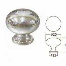 1P004-1 ปุ่มจับโลหะ ชุบโครเมี่ยม Metal Knobs