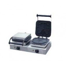 UWB-2H เครื่องทำวาฟเฟิล 2 หัวเตา Electric Waffle Baker 2 plate  JUSTA