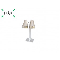 NTS1-HLCR2SS-SQFB-ROUND ORTHOSTOMOUS TWO-LIGHT HEATLAMP WITH SQUARE BASE AND FLEXIBLE-NTS Mart