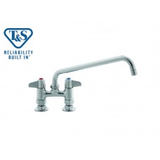 TS1-5F-4DLS12-4" DECK MOUNT MIXING FAUCET (5F-4DLX00+5SP-12+B-0425-M)-T&S