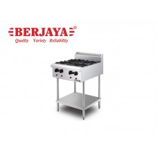 BER1-OB4FS-17-STAINLESS STEEL OPEN BURNER FREE STANDING-BERJAYA