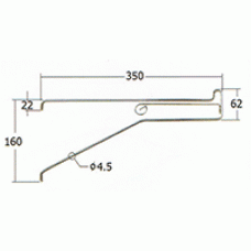 501.001.350 ชุดแขวนกางเกง 7 เส้น ยาว 35.7 ซม. สีโครเมี่ยม (ชุด) ราวแขวนกางเกง Trouser Rack