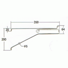 502.001.350 ชุดแขวนกางเกง 9 เส้น ยาว 35 ซม. สีโครเมี่ยม (ชุด) ราวแขวนกางเกง Trouser Rack