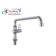 PRE1-M98E-505SN10-SINGLE SUPPLY DECK MOUNTED FAUCET-Top Rinse