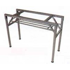 6502-140  โครงขาโต๊ะพับได้ 2 ชั้น สีดำ Size 140x38x72.5 mm.  ZENITH
