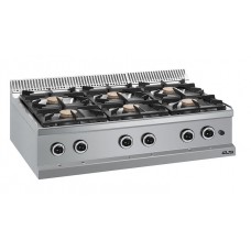 TOP GAS RANGE 6 BURNERS 5.5 KW-MBM