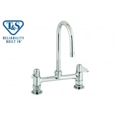 TS1-5F-8DLS05-8" DECK MOUNT MIXING FAUCET (5F-8DLX00 + 5SP-05 + B-0425-M)-T&S