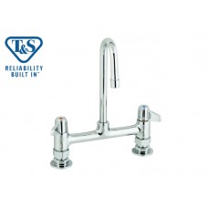 TS1-5F-8DLX05-FAUCET 8" CENTERDECK MOUNT 5" SPOUT (5F-8DLX00+5SP-05)-T&S