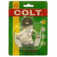 PH-107-ขอแขวนเสื้อสแตนเลส 2อัน/แผง แบบขอคู่-COLT 