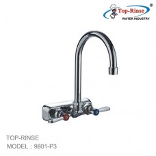 9801-P3  ก๊อกน้ำบอร์ดคู่ Double workboard faucet Top Rinse