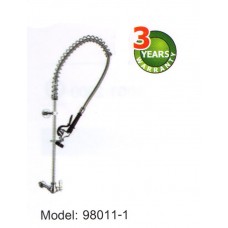 98011-1 สายล้างสปริง Center Deck Mounted Pre Rinse with Brass Coupling Top Rinse