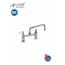 9813-12 Faucet Center Deck Mount with Swing nozzle TOP RINSE