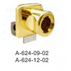 Downward-A-624-12-02 กุญแจล็อคหนีบกระจกด้านล่าง สำหรับบานเดี่ยว สี Brass For 4-10Mm