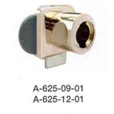 Downward-A-625-12-01 กุญแจล็อคหนีบกระจกด้านล่าง สำหรับบานคู่ สี Nickel For 4-10Mm