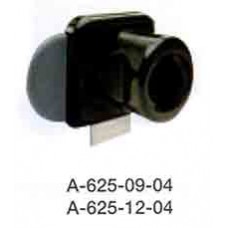 Downward-A-625-12-04 กุญแจล็อคหนีบกระจกด้านล่าง สำหรับบานคู่ สี Black E.D.P For 4-10Mm