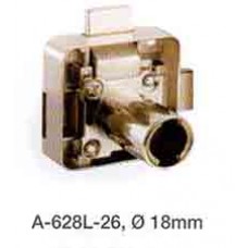 A-628L-26 กุญแจล็อคลิ้นชักด้านซ้ายแบบ 2 ทิศทาง ขนาด 18 มม. Two-Way Lock