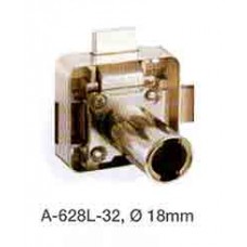 A-628L-32 กุญแจล็อคลิ้นชักด้านซ้ายแบบ 2 ทิศทาง ขนาด 18 มม. Two-Way Lock