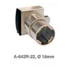 A-642R-22 กุญแจล็อคกระจกบานเลื่อน ขนาด 18 มม. Glass Door Lock
